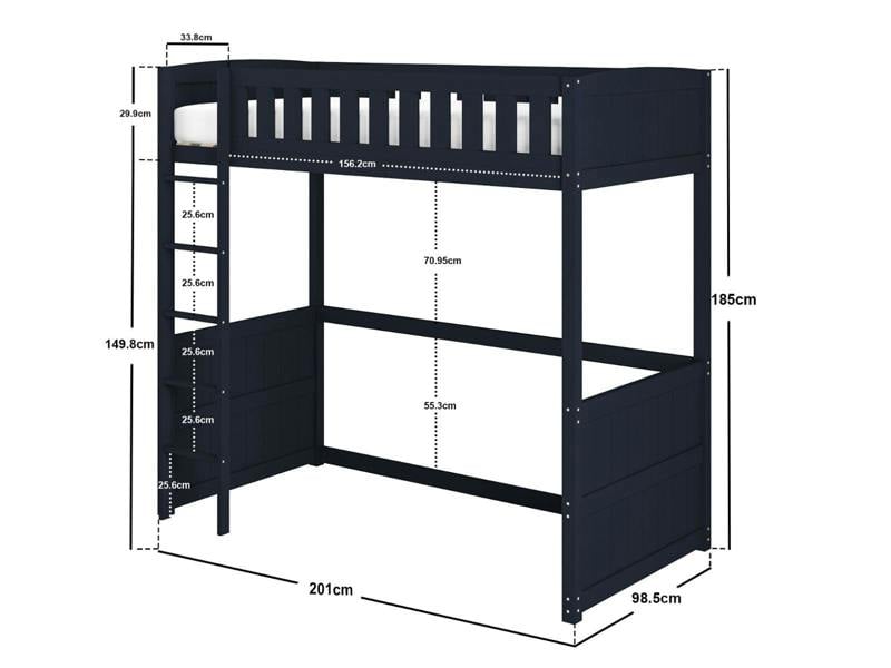 Flair Bea Wooden High Sleeper