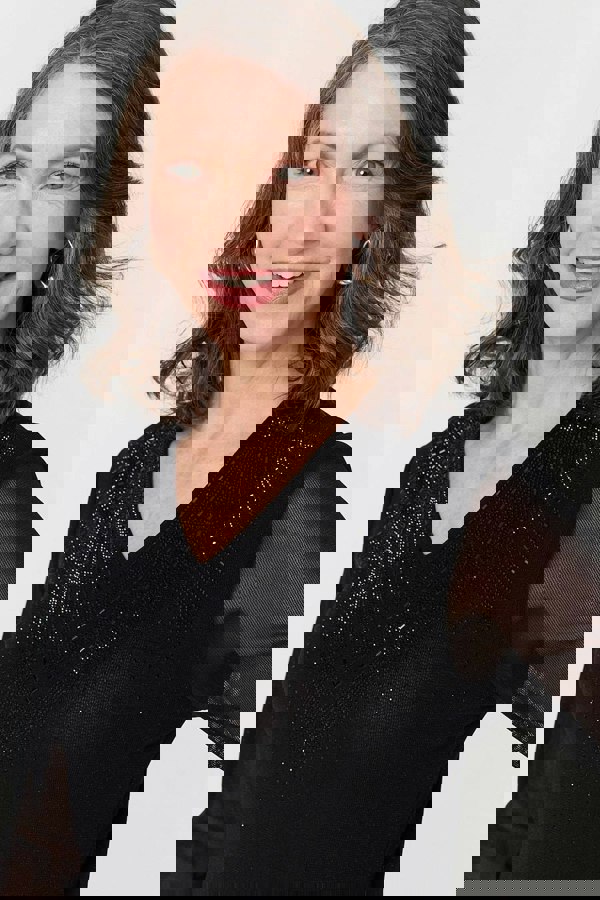 Black | Sparkly Semi Sheer Long Sleeve Top
