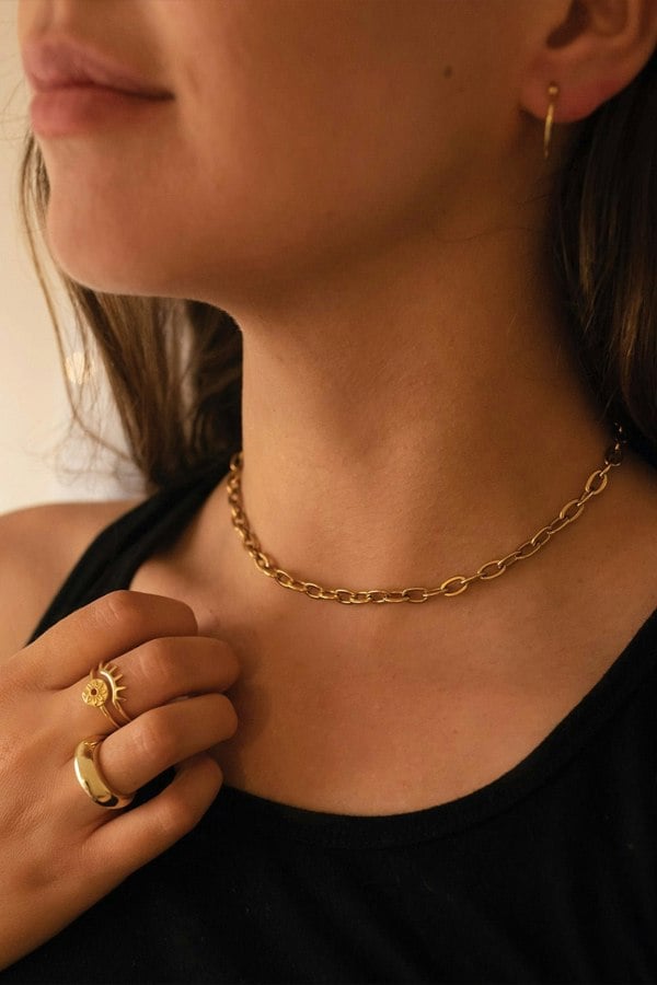 Small 18K Gold Geometric Hoops - Earrings - Elk & Bloom