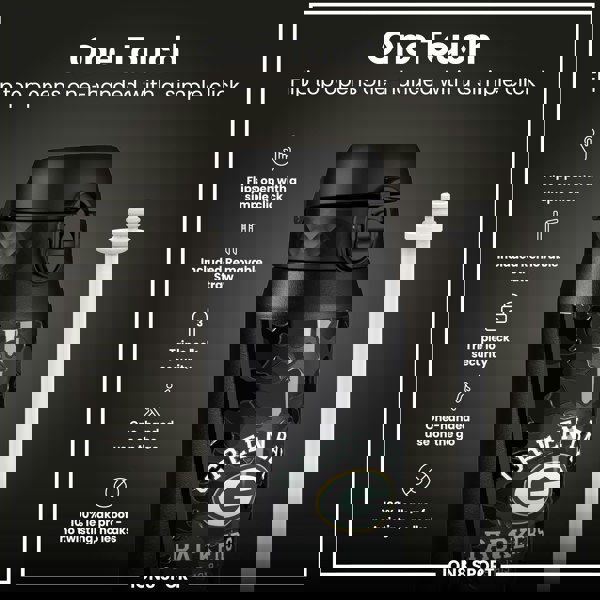 ION8 NFL x ION8 Insulated Steel Water Bottle, NFL Packers, 750ml (24oz)