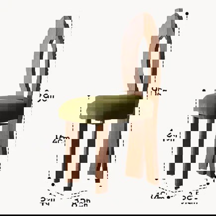 Caradoc Mermaid Dining Chair, Oak & Velvet-Rit Concept-Rit Concept