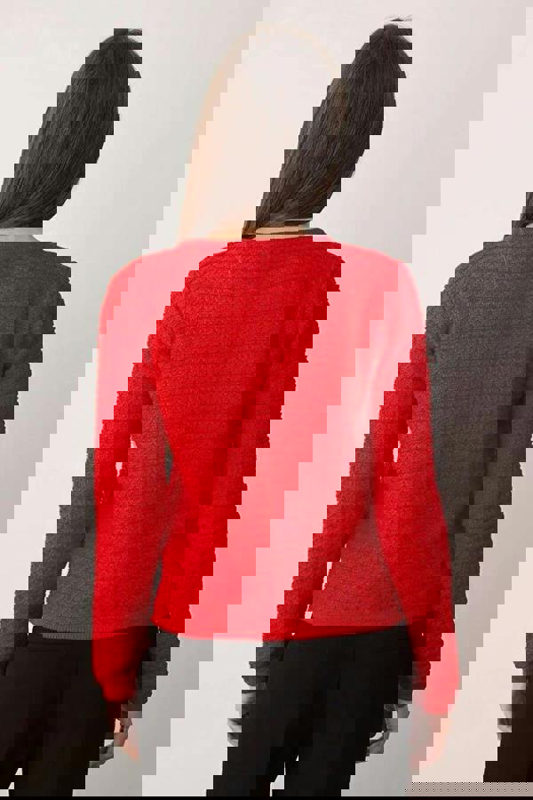 WOVCOR Textured Look Knit Cardigan