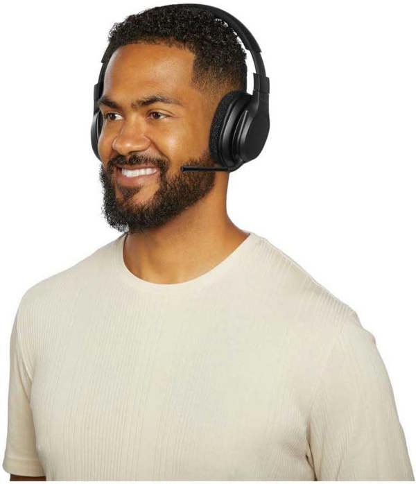 Belkin Soundform Adapt Wireless Over Ear ENC Headset with Boom Mic Black - AUD005btBLK