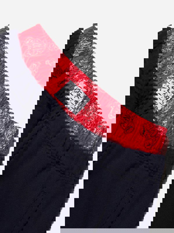 Palm Angels Boys Bears Paisley Joggers in Navy