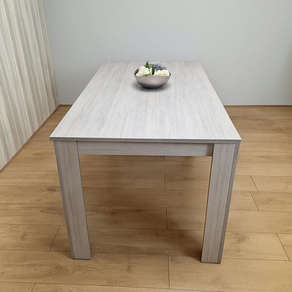 Kosy Koala Dining Table With 4 Chairs Modern Kitchen Dining Table and 4 White Faux Leather Dining Chairs