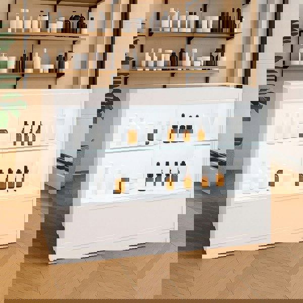 Monstershop LED Retail Shop Counter C1200 - White