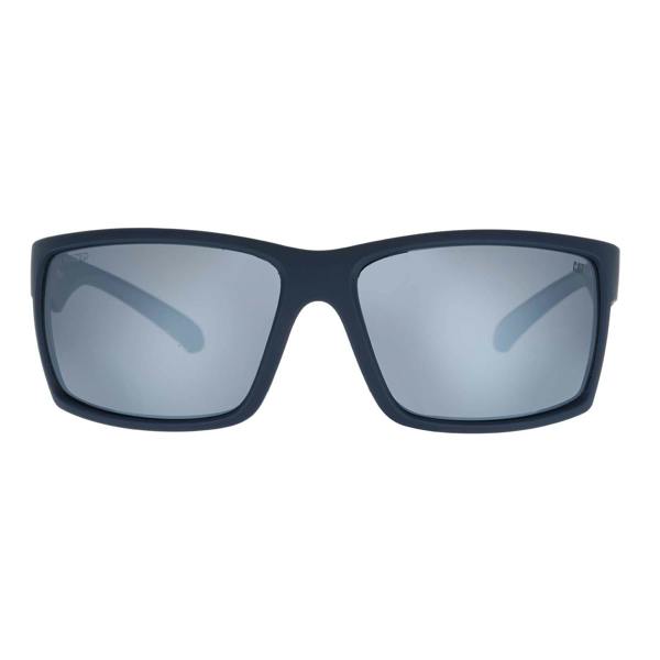 Caterpillar Sunglasses CTS-8031 106P Matte Navy Grey Grey Silver Mirror Polarized