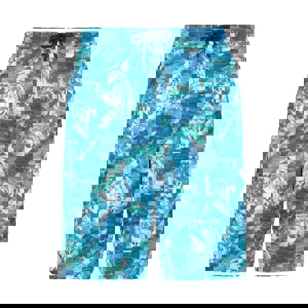 Mountain Warehouse Mens Ocean Patterned Boardshorts - Teal - 