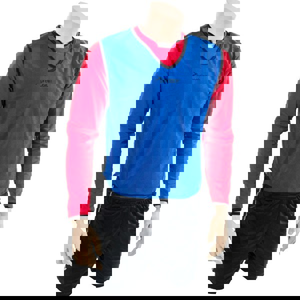 10-14 Years Youth Lightweight Sports Training Bib ROYAL BLUE Plain Football Vest