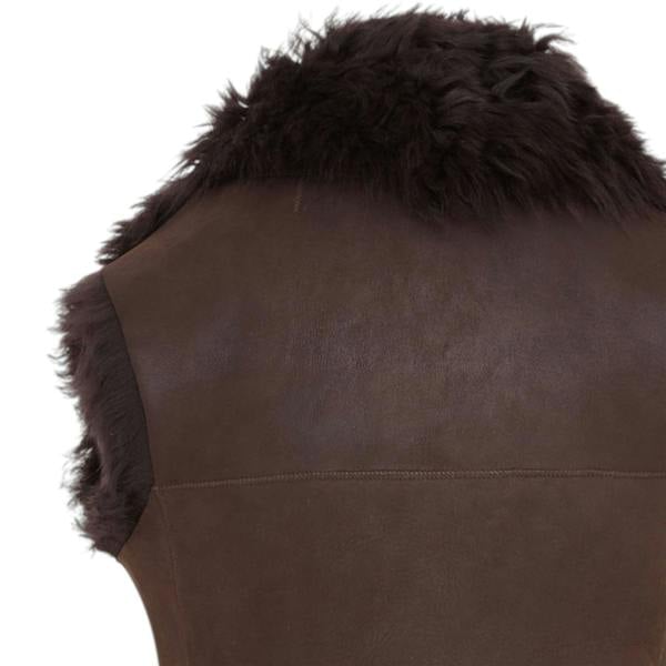 Infinity Leather Women's Toscana Shearling Nappa Leather Sheepskin Gilet - Parkes