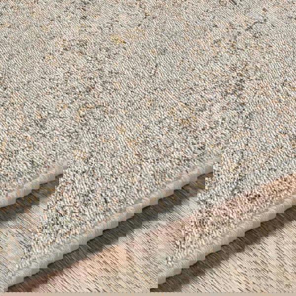 Livabliss Galey Alix Myrtle Avenue-Vintage Beige Grey Brown Traditional Boho Fringe Rug