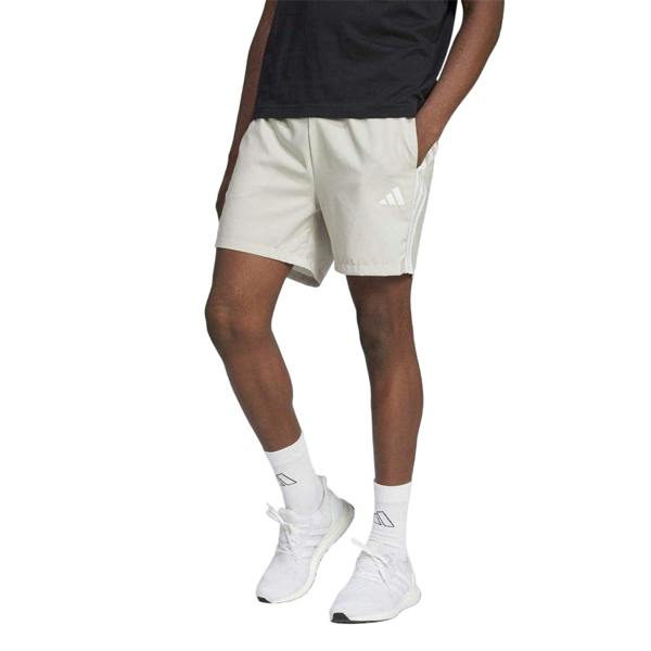 Adidas Mens 3 Stripes Shorts - Wonder Alumina - 