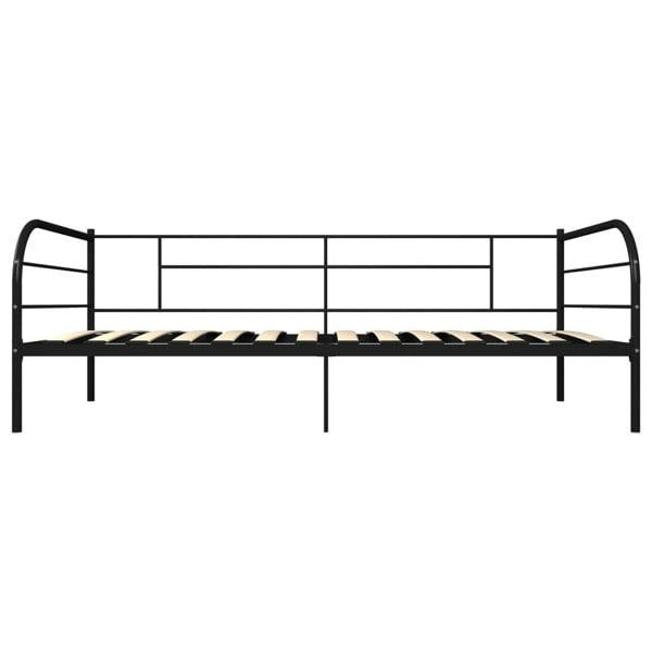 Berkfield Daybed Frame Black Metal 90x200 cm