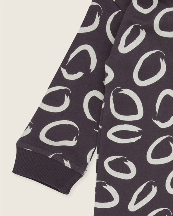 organic cotton Brown Eyespot Print Romper - image 3