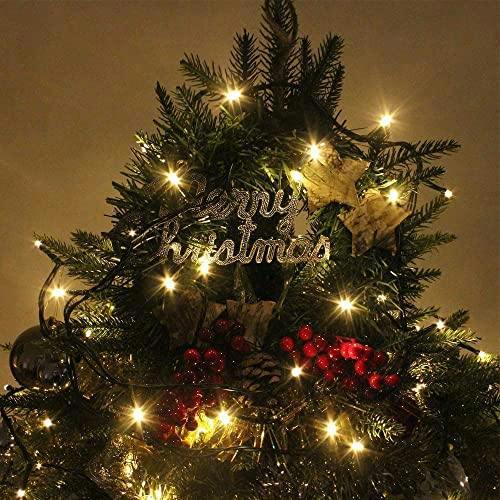 Warm White Fairy String Lights, Mains Powered, Green Cable, 8 Modes and Auto Timer - 200 to 1000 LEDs image 4