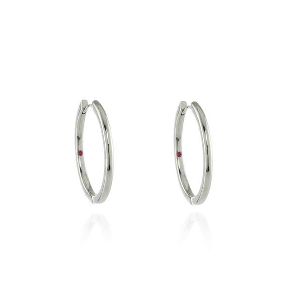 Cachet London Henley Large 25mm Huggie Silver Hoop