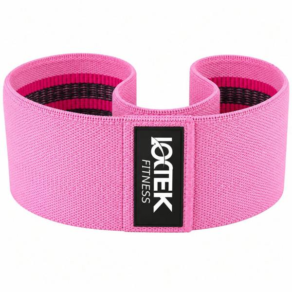 ATEK 17 Inch Fabric Resistance Band Non Slip Glute Booty Hip Circle Pink
