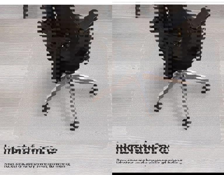 Marlow Chair Mat for Carpet Office Hard Floor Protectors PVC Non Slip 120X90