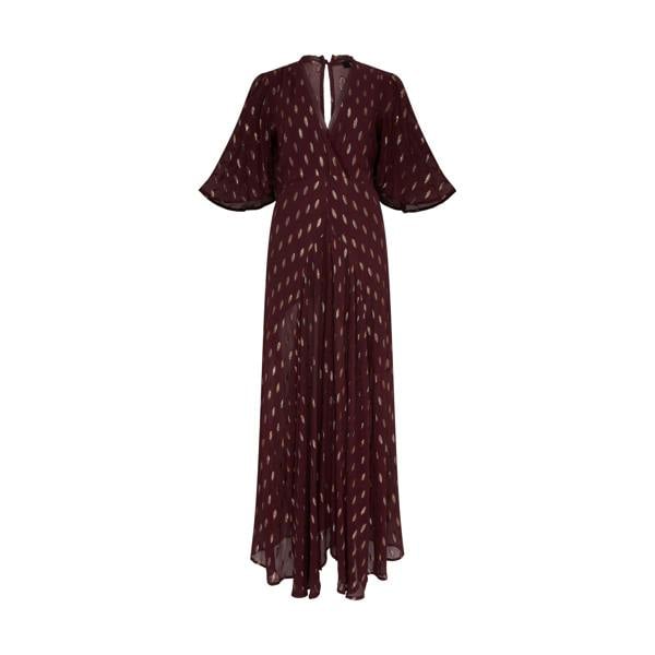 Rose & Nancy Talia Wine Dress