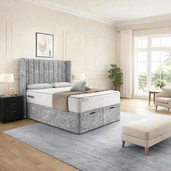 Great British Beds Sapphire Winged Divan Ottoman Bed