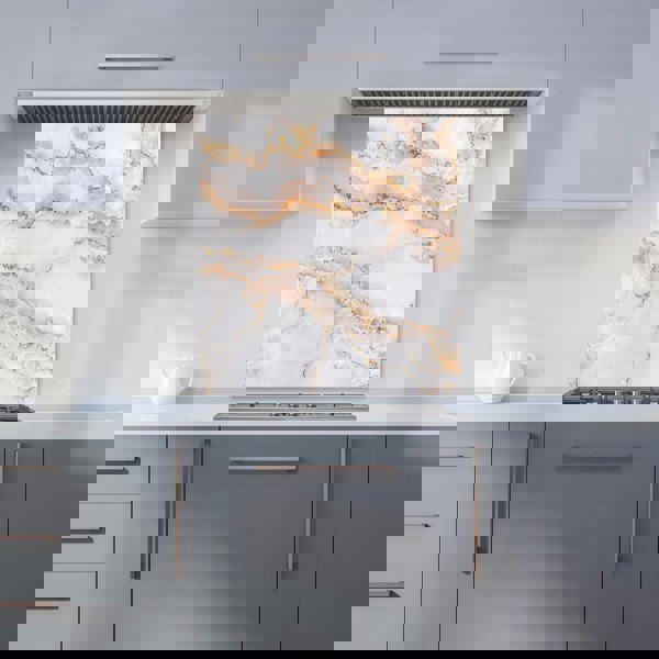 Warren Reed - Designer Peach Quartz Effect Kitchen Splashback