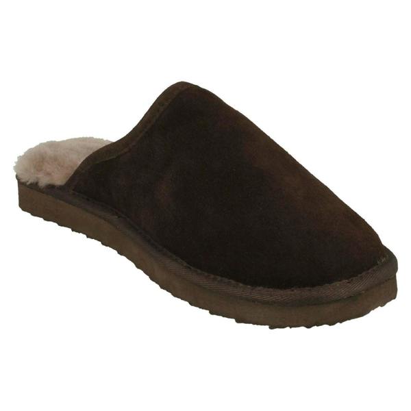 Padders Mens Padders Genuine Lined Sheepskin Mule Slippers Nevis