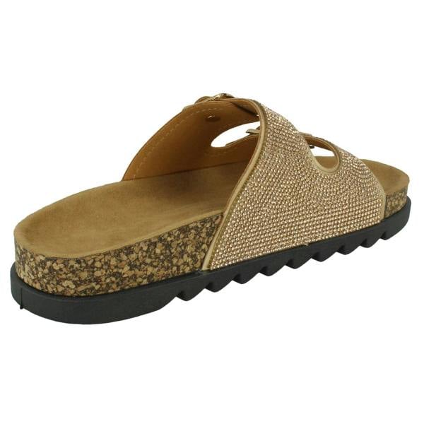 Spot On Ladies Spot On Wide Fit Slider Sandals F12009