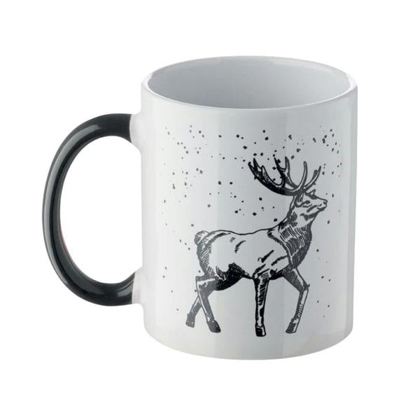 MidOcean Festimug Christmas Mug - White/Black - 
