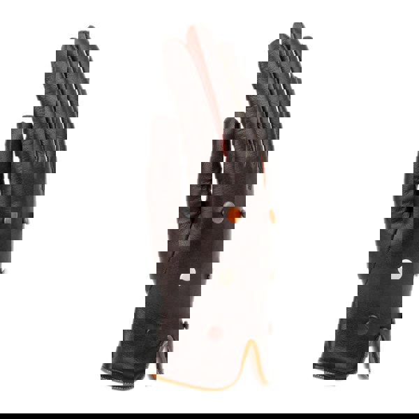 Embassy London Toasty - Dark Brown - Women's quality Italian leather gloves lined with thin wool