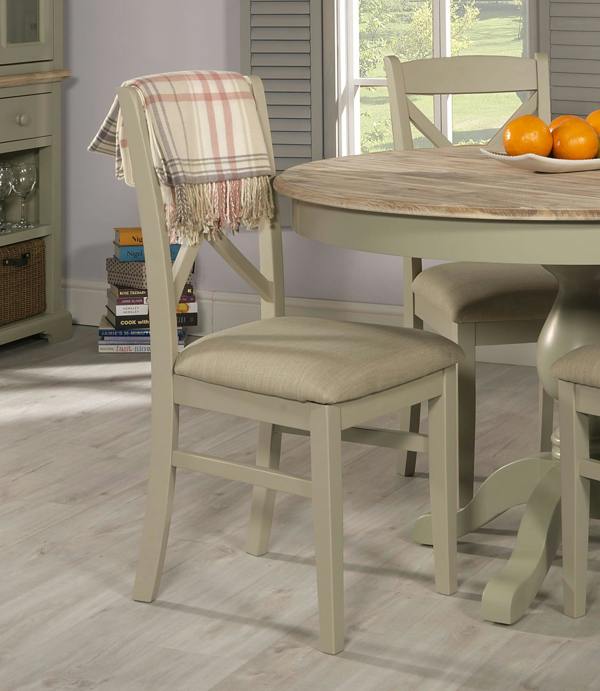 Statement Furniture Florence Crossback Dining Chair with Upholstered Seat