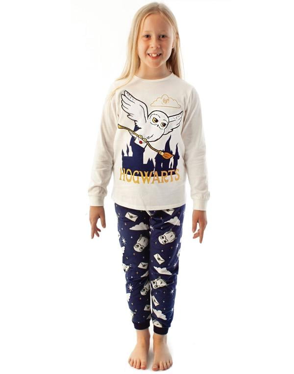 Harry Potter Girls White Hedwig Long Sleeve Long Leg Pyjama Set [dis]