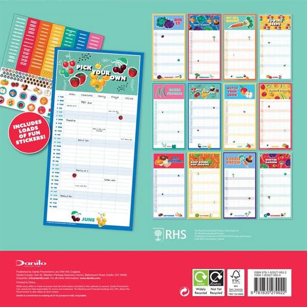 RHS Family Organiser 2027, Family Planners, Month To View, Lifestyle, Gift