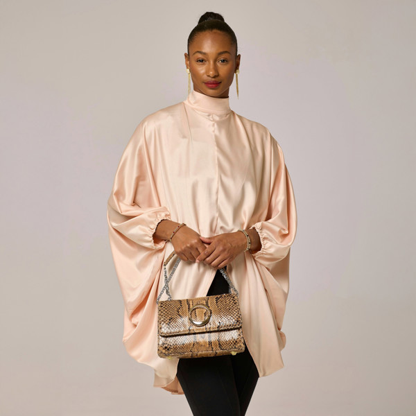 Lioness by TF Satin Peach Long Tunic