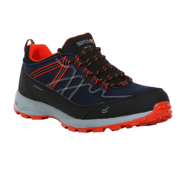 Regatta Mens Samaris Lite II Low Walking Boots - Moonlight Denim/Orange