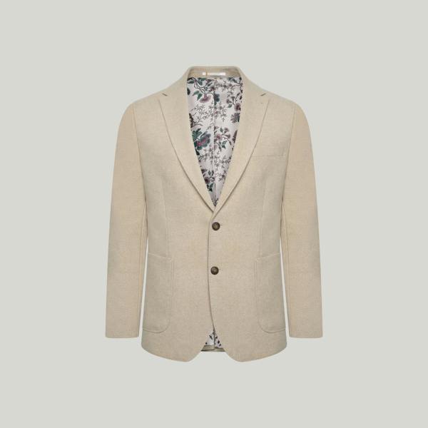 Harry Brown London Adam Wool Tweed Two Piece Suit in Ecru