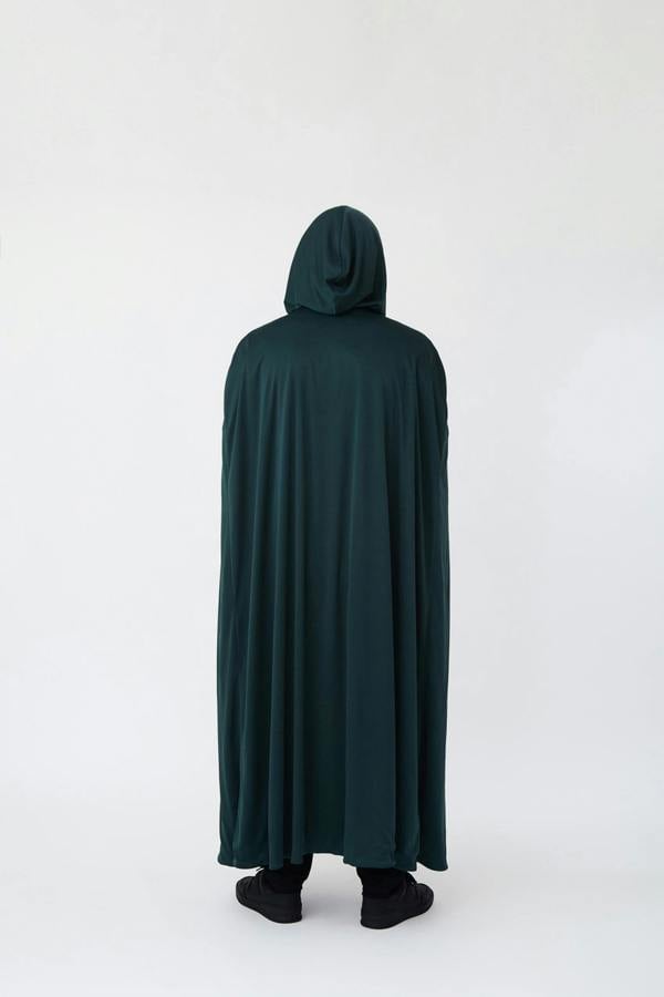 Vanilla Underground The Traitors Unisex Kids Green Hooded Cloak 1 Piece Costume
