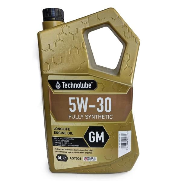 5W-30 Fully Synthetic Engine Oil 5L GM Petrol & Diesel