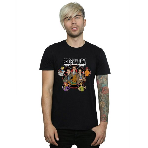 Scoobynatural Mens Characters Star T-Shirt - Black