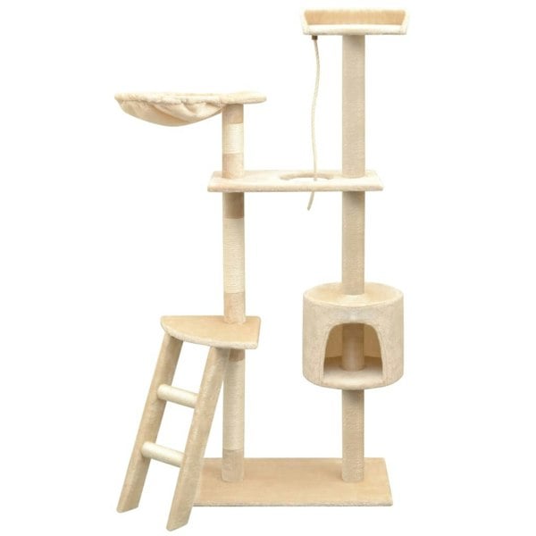 Berkfield Cat Tree with Sisal Scratching Posts 150 cm Beige