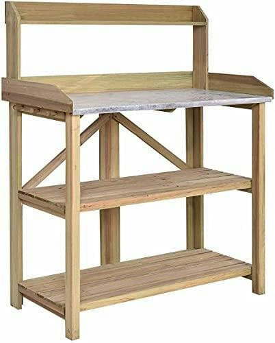 HYGRAD BUILT TO SURVIVE Large Wooden Planting Table Practical Garden Work Bench Station Flower& Plants Organiser By HYGRAD®