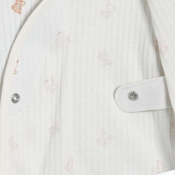 Mini Cuddles Baby Boy Teddy Print 2pc Set, Blue