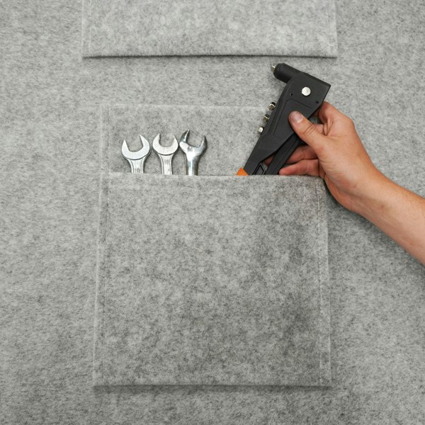 Monstershop Van Carpet Lining & Storage Pouches - Silver Grey