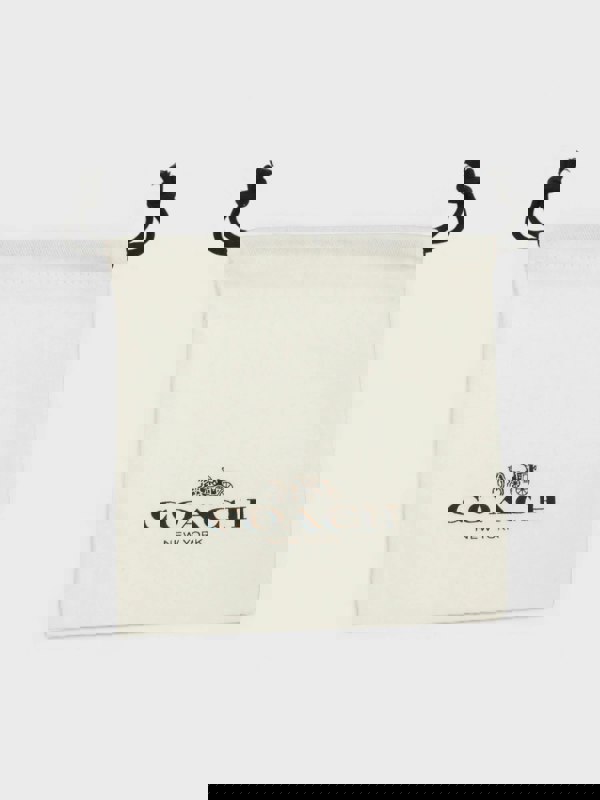 Coach Gold Tone Embellished Heart Necklace