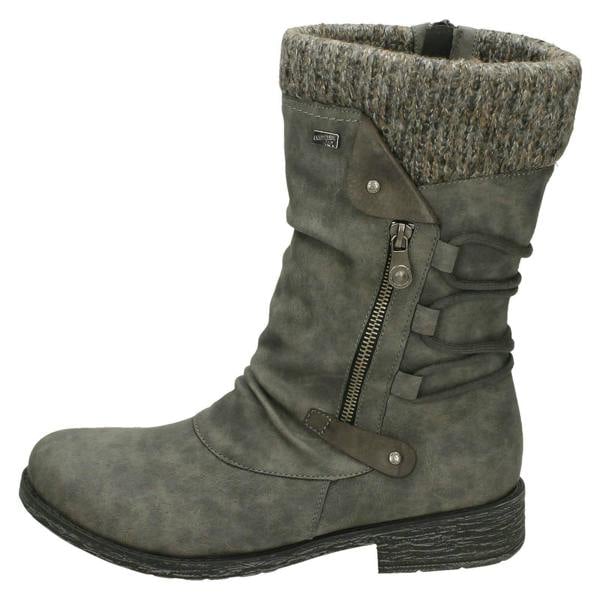 Remonte Ladies Remonte Calf High Lambswool Lined Casual Boots D8070