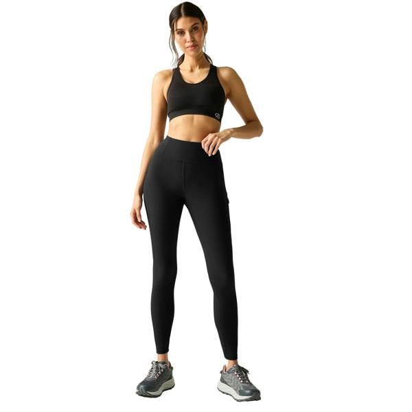 Regatta Womens/Ladies Monira Water Repellent Hiking Leggings - Black - 