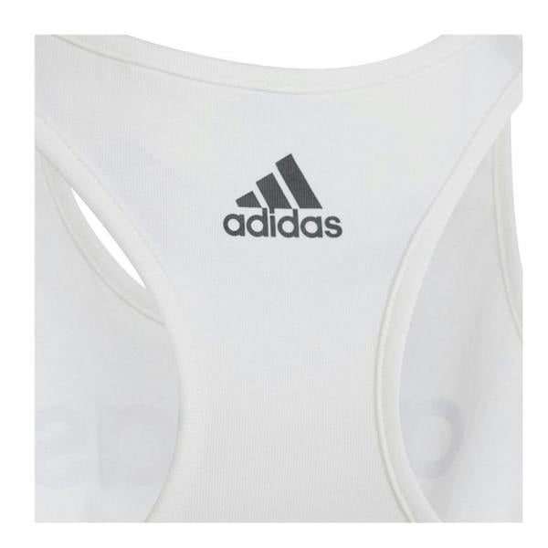 Adidas Girls Linear Sports Bra - White/Black - 