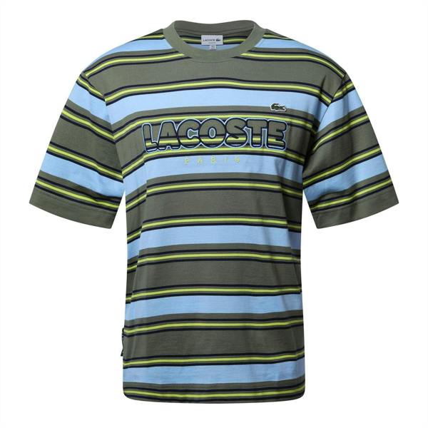 Lacoste Mens Cotton Short-Sleeved T-Shirt - Khaki Green - 