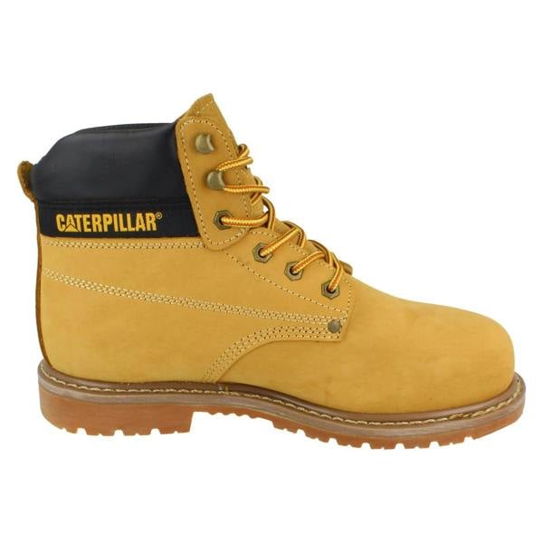 Caterpillar Mens Caterpillar Lace Up Leather Wide Safety Boots - Powerplant Sb Hro P72462