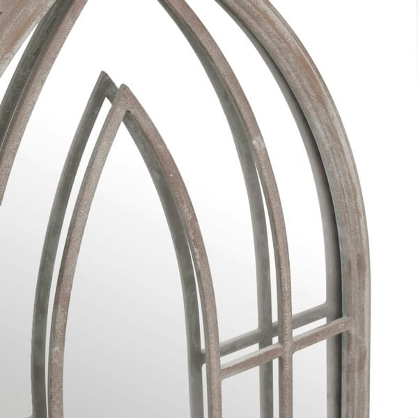 Berkfield Garden Mirror Sand 70x30 cm Iron for Outdoor Use