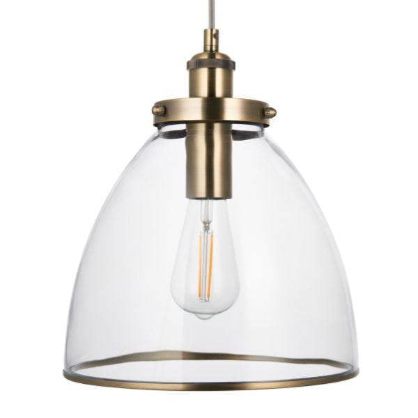 Pagazzi Lighting Brunswick Antique Brass Ceiling Pendant